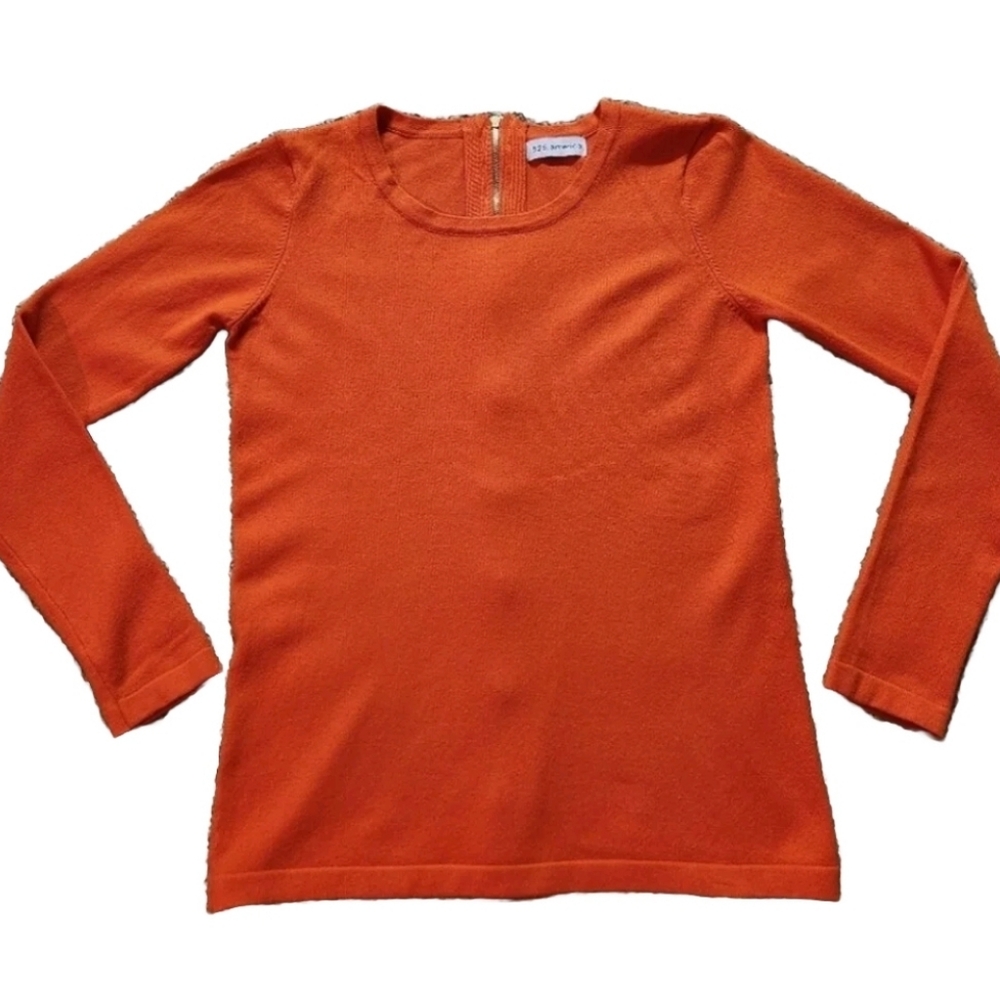 HTF 525 America Crewneck Sweater with Full-length Zippered Back Size Small